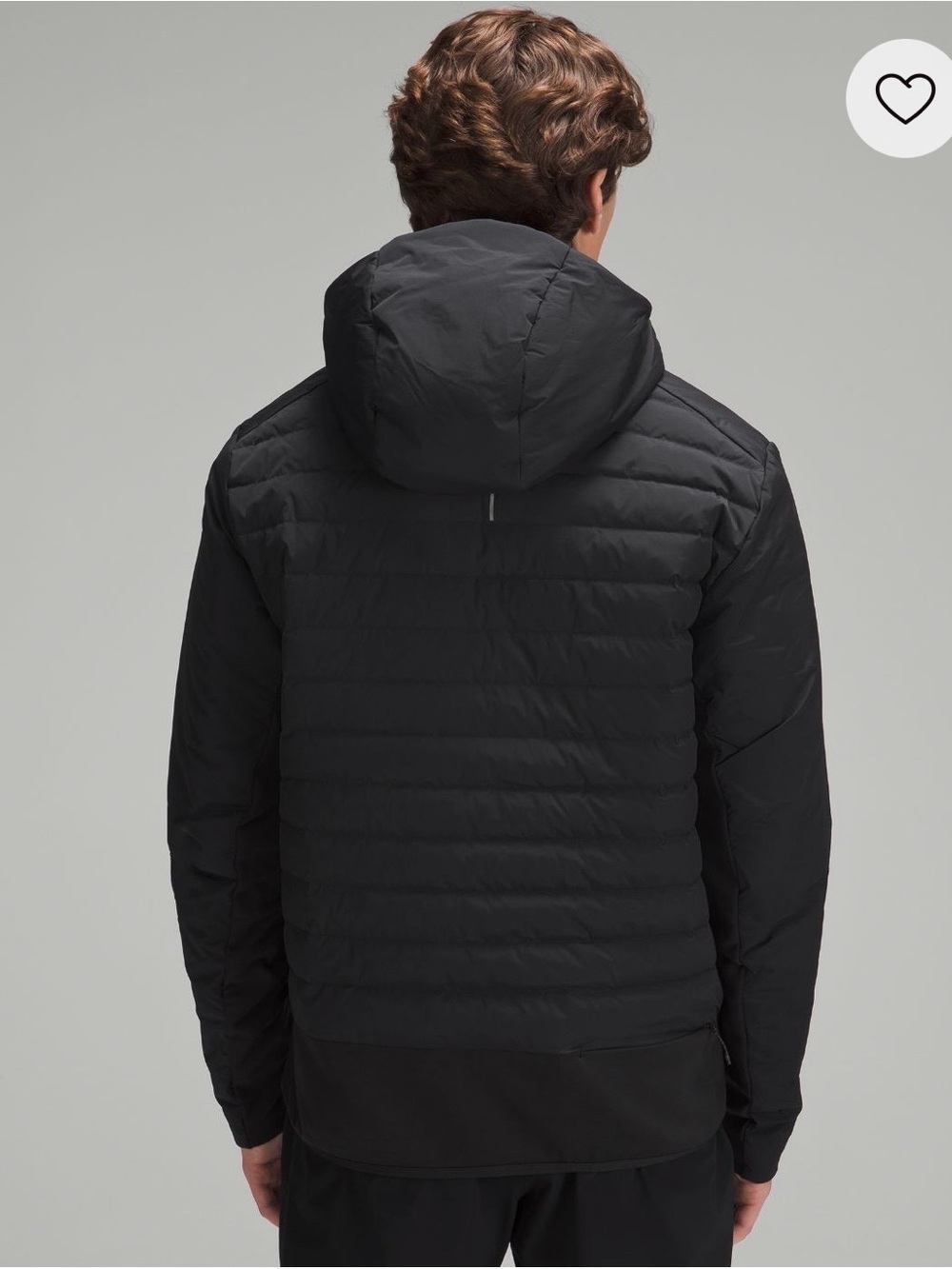 Mens Lululemon Down For It All Hoodie Size Small Like Brand New Black Jacket - Picture 2 of 16